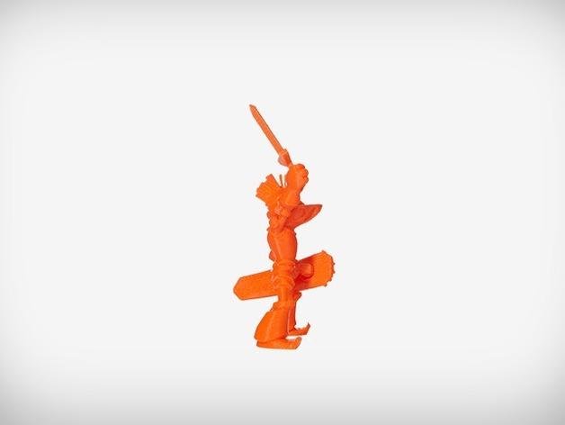 格拉斯顿伯里的龙之布朗爵士3D打印模型