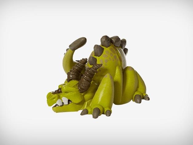 格拉斯顿伯里的龙之格列高列喷火龙3D打印模型