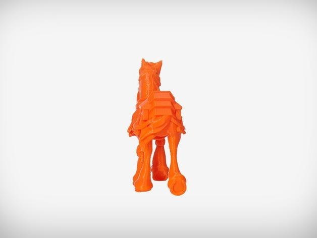 格拉斯顿伯里的龙之沃尔特马3D打印模型