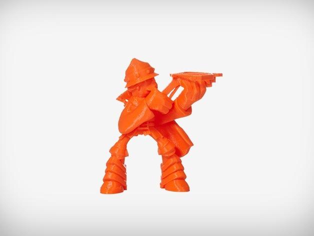 格拉斯顿伯里的龙之赞恩射手3D打印模型