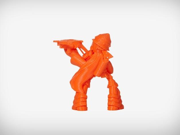格拉斯顿伯里的龙之赞恩射手3D打印模型