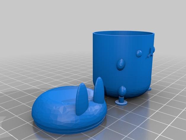 蛋壳收纳盒3D打印模型
