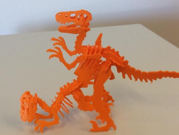 恐龙卡片3D打印模型