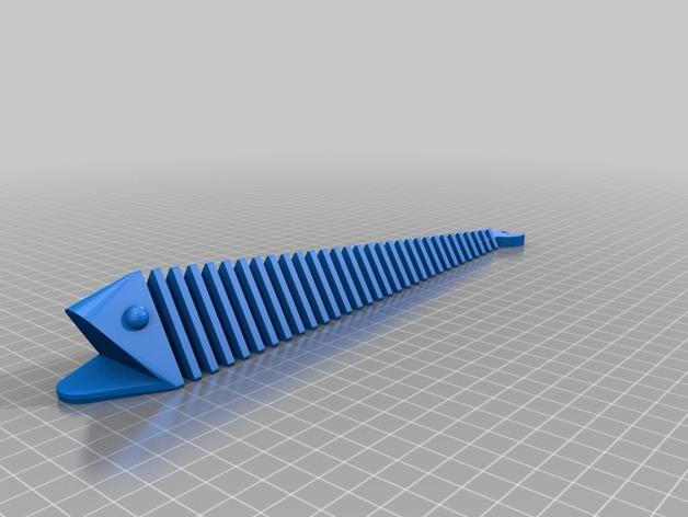 立体的鱼3D打印模型