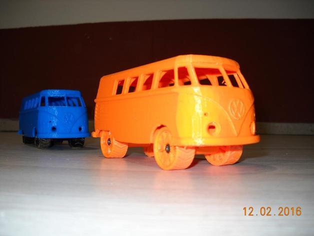 公交车3D打印模型