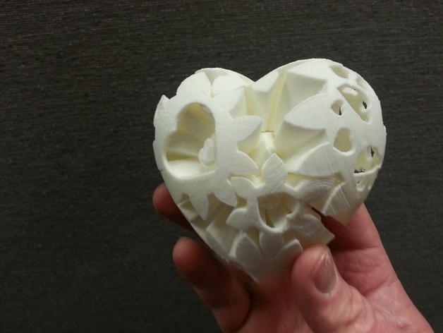 梦幻般的心齿轮3D打印模型