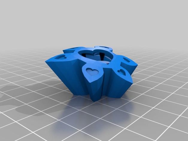 梦幻般的心齿轮3D打印模型
