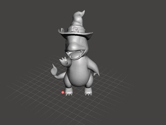 怪异的小火龙3D打印模型