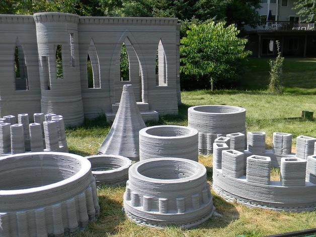 具体的城堡3D打印模型