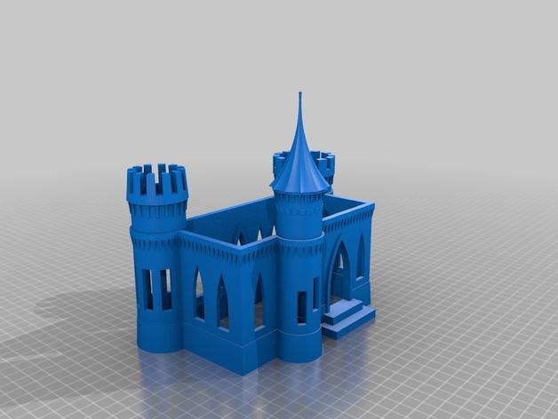 具体的城堡3D打印模型