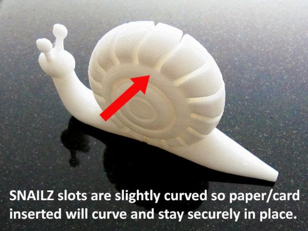 蜗牛便签支架3D打印模型