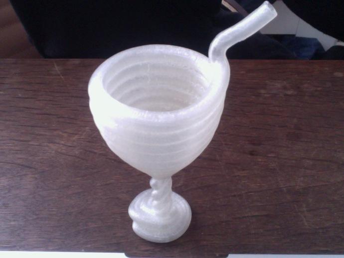 螺旋饮用吸管杯3D打印模型