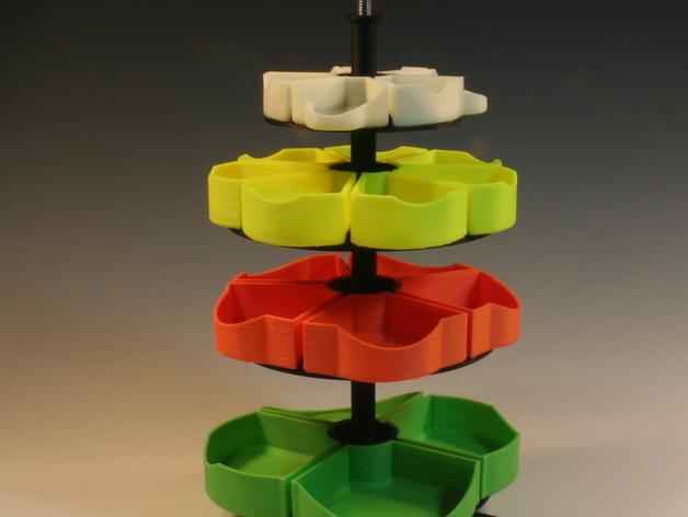 多层零食装盘3D打印模型