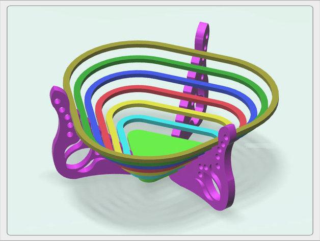 彩虹糖果碗3D打印模型
