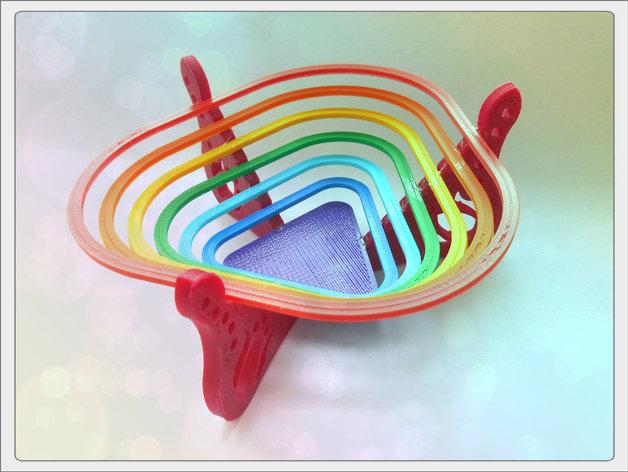 彩虹糖果碗3D打印模型