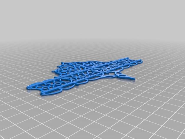 哥特式手镯3D打印模型