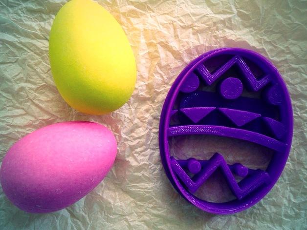 复活节彩蛋饼干模具3D打印模型