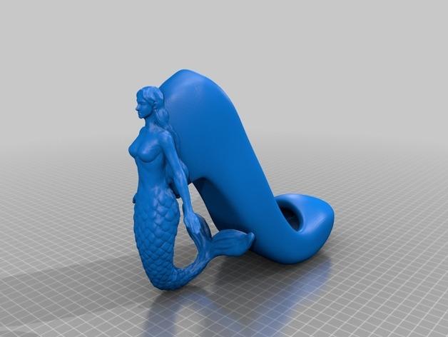 美人鱼高跟鞋3D打印模型