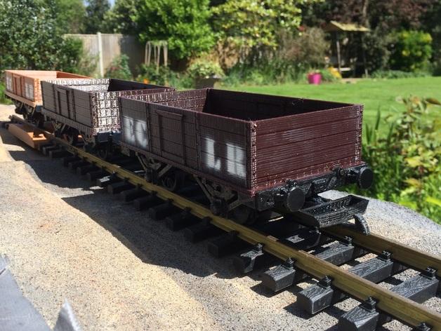 货车铁轨3D打印模型