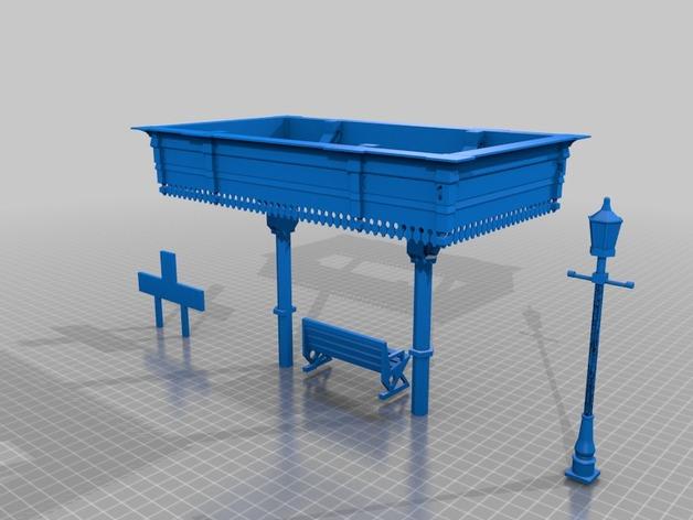车站艺术3D打印模型