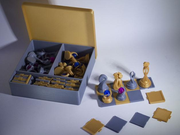 象棋盒3D打印模型