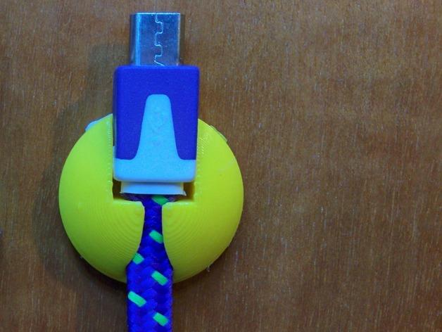 USB线夹3D打印模型