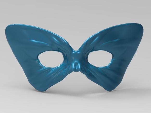 蝴蝶舞会面具3D打印模型