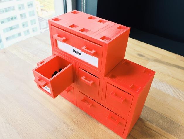 可拆装收纳盒3D打印模型