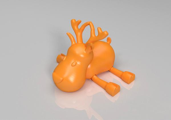 可以动的小鹿3D打印模型