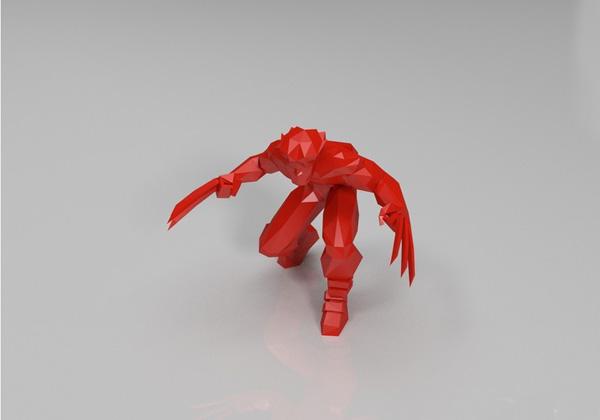 漫威 X战警 金刚狼3D打印模型