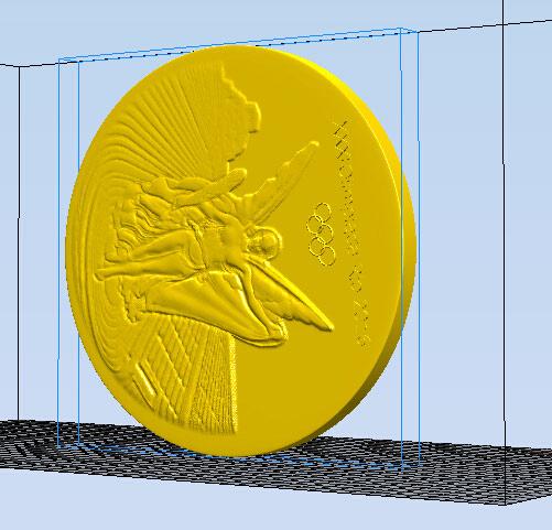 里约奥运会金牌3D打印模型