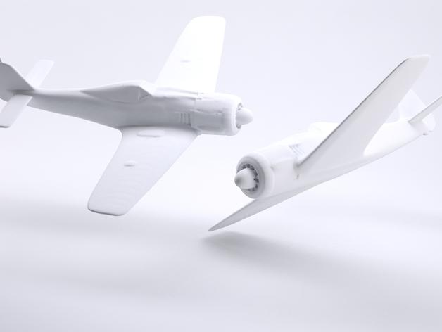 Fw 190战斗机3D打印模型
