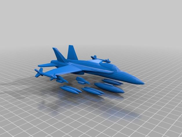 麦克唐奈道格拉斯战斗机3D打印模型