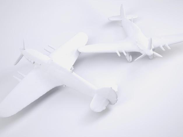 德哈维兰飓风战斗机3D打印模型