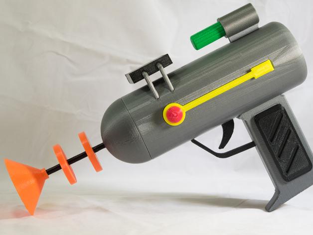 瑞克和莫蒂Rick and Morty 瑞克的激光枪3D打印模型