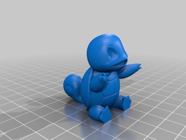 Pokemon GO 任天堂 口袋妖怪 宠物小精灵 神奇宝贝杰尼龟3D打印模型
