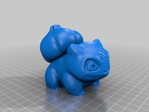 Pokemon GO 任天堂 口袋妖怪 宠物小精灵 神奇宝贝妙蛙种子3D打印模型