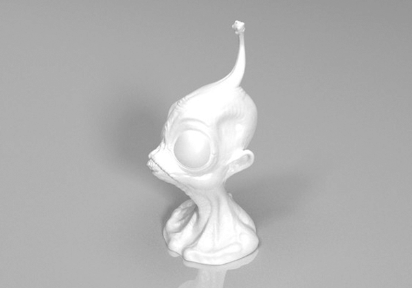 外星人头像3D打印模型