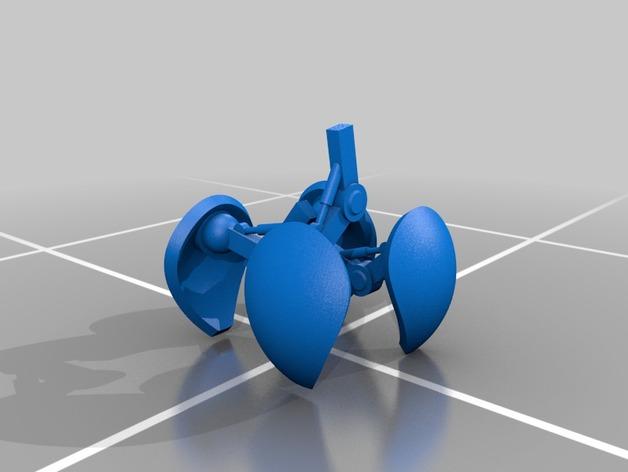 桌面死亡机器人3D打印模型