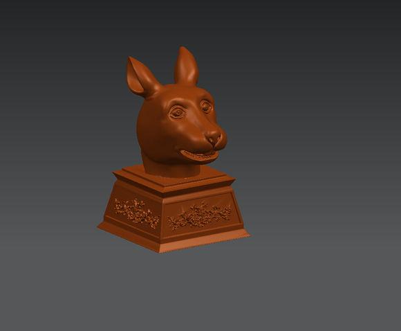 十二生肖圆明园兽首铜像模型3D打印模型