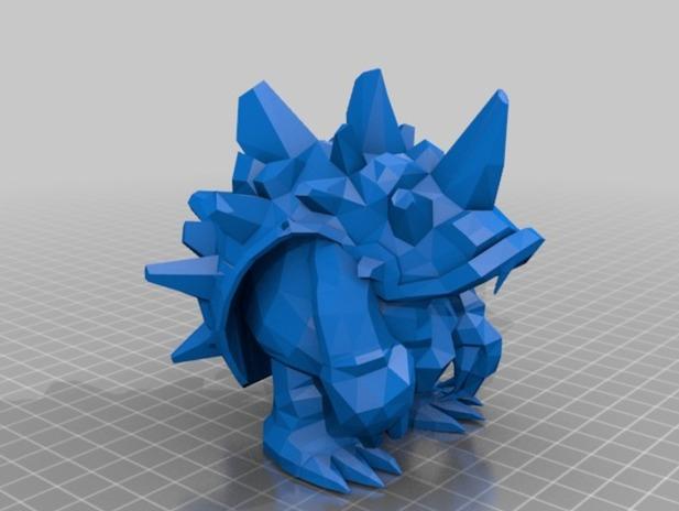 英雄联盟LOL披甲龟龙拉莫斯3D打印模型