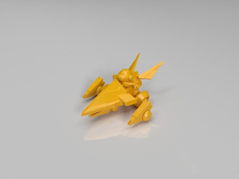 英雄联盟LOL 库奇上校电玩飞机3D打印模型