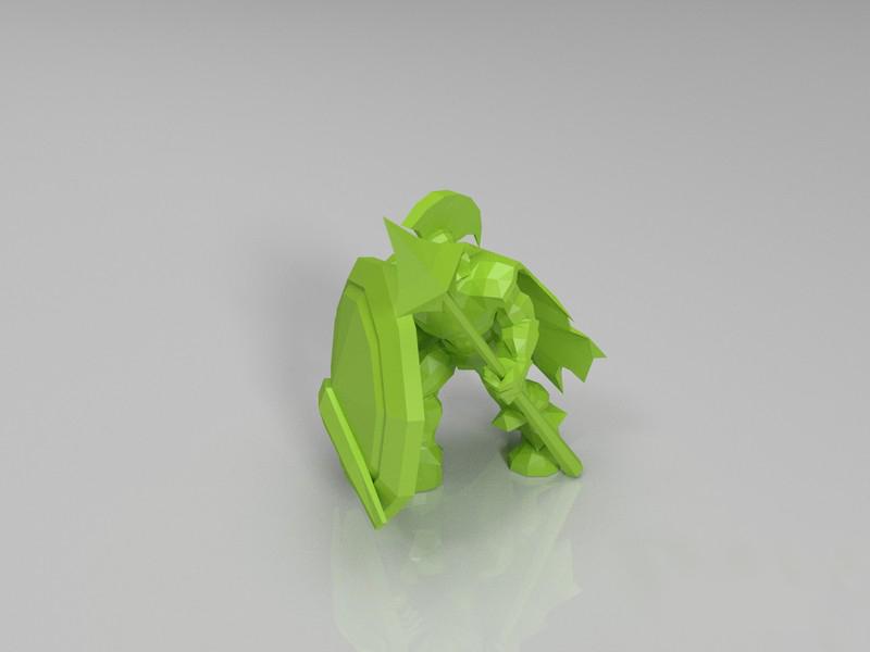 英雄联盟LOL 战争之王-潘森3D打印模型