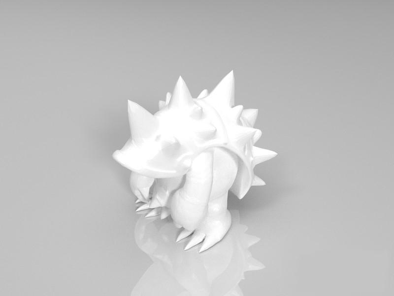 英雄联盟LOL 细化披甲龙龟3D打印模型