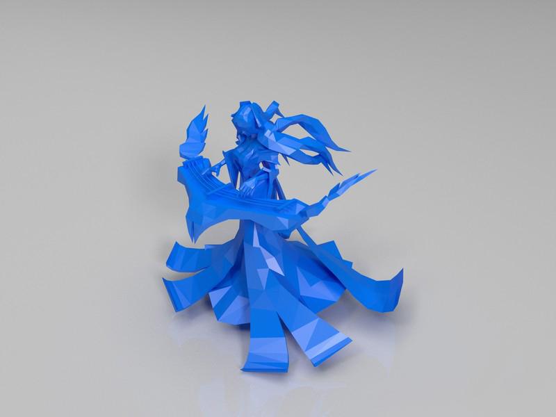英雄联盟LOL 琴瑟3D打印模型