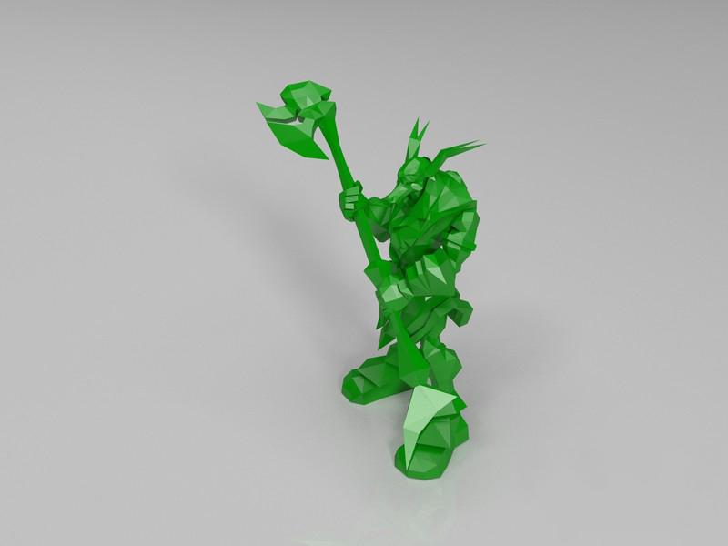 英雄联盟LOL 沙漠死神-内瑟斯3D打印模型