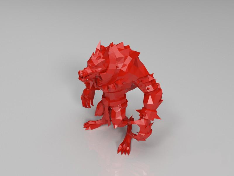 英雄联盟LOL 嗜血猎手-沃里克3D打印模型