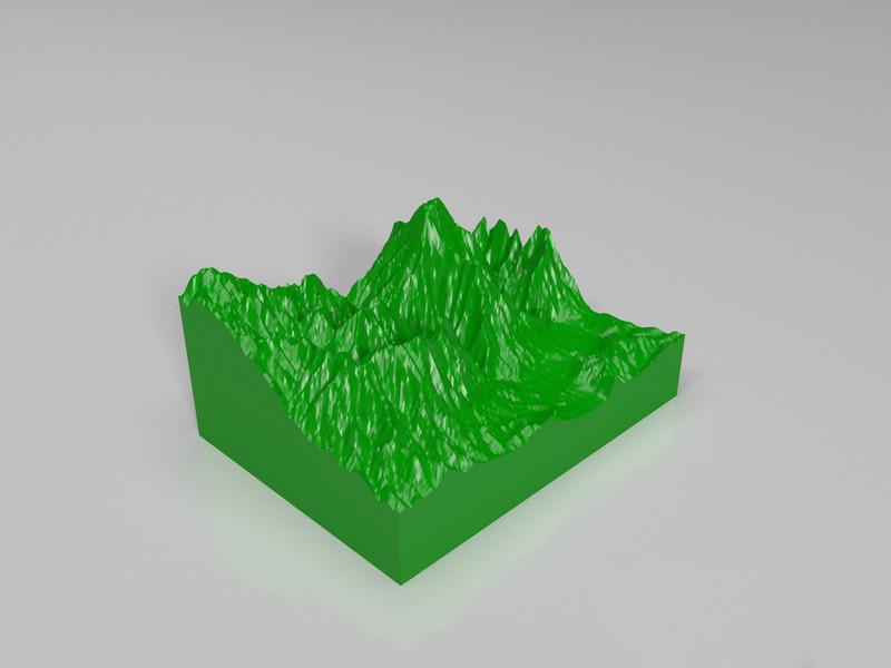 山丘3D打印模型