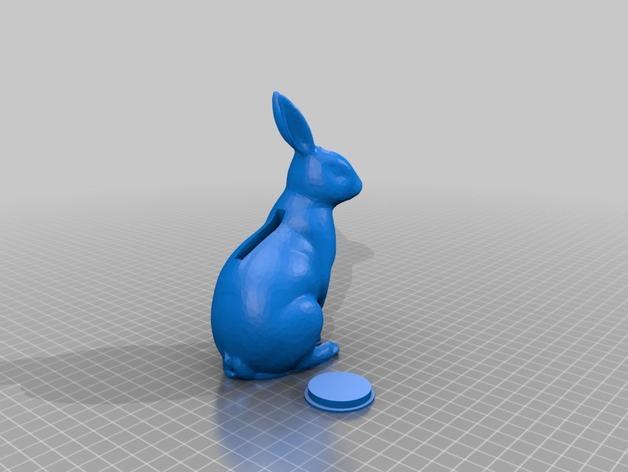 彩色兔子3D打印模型