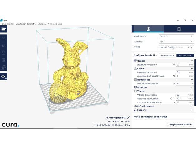 复活节兔子和鸡蛋3D打印模型